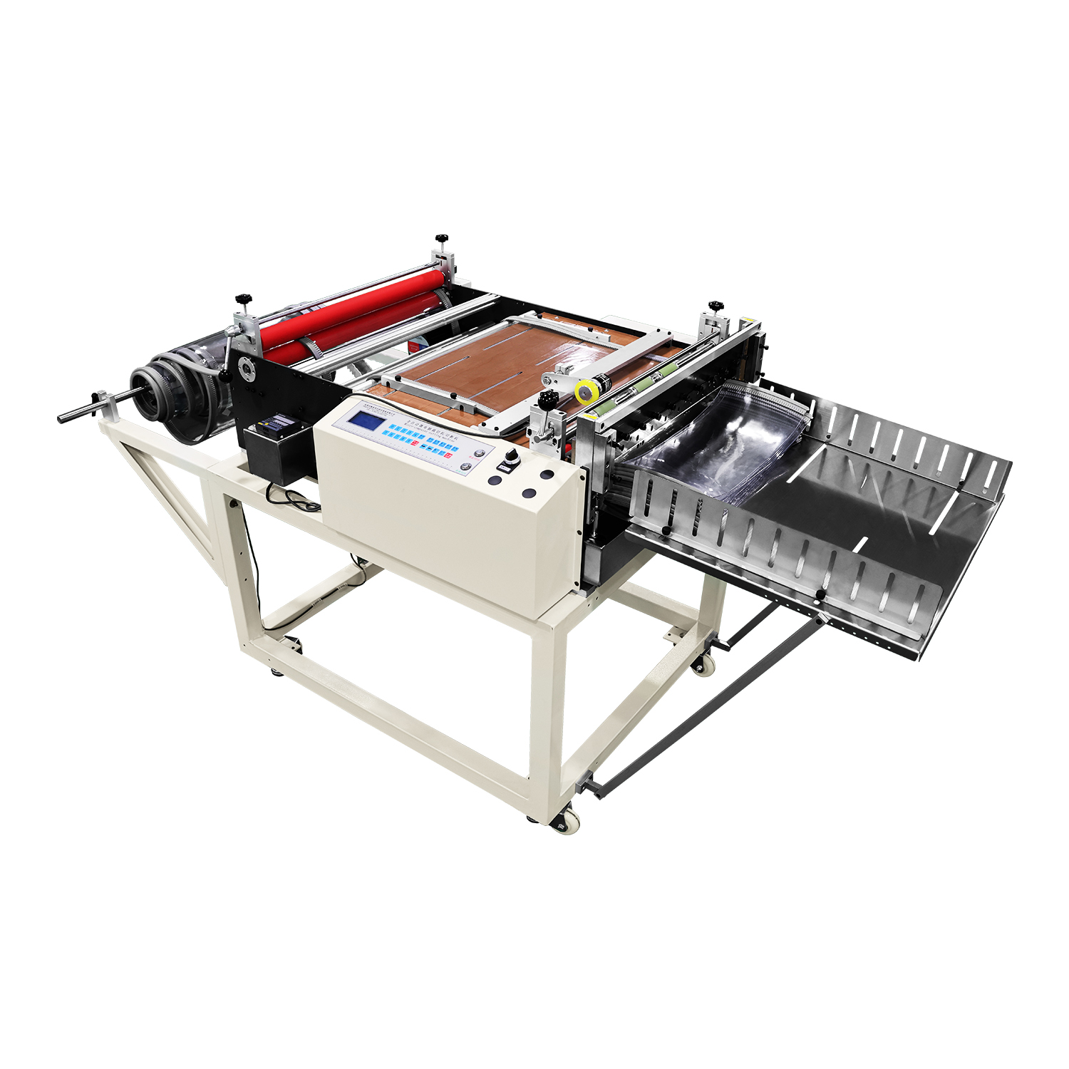 600 mm-es tekercs lapra alum&iacute;nium f&oacute;lia tekercs lapra v&aacute;g&oacute;g&eacute;p / teljesen automatikus letekercselő v&aacute;g&oacute;g&eacute;p